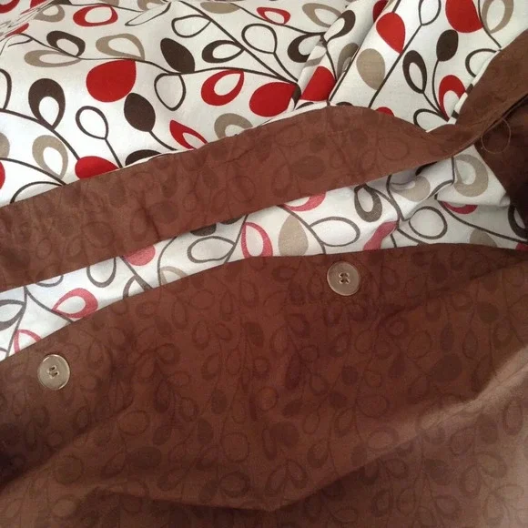 Twin Size Duvet Cover + Matching Pillow Case Cotton Blend Bedding Neutral Earthy - Picture 6 of 8